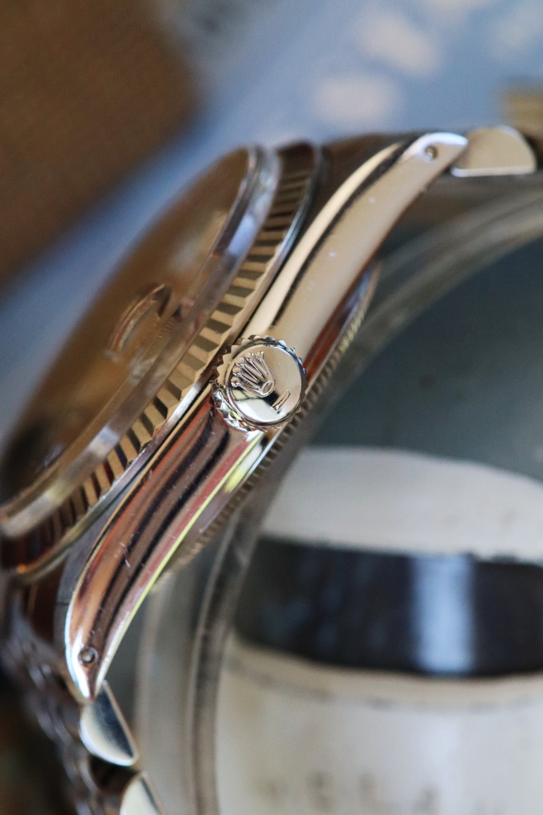 Rolex Datejust 16014 Cadran Linen Tritium sur Jubilee  de 1984