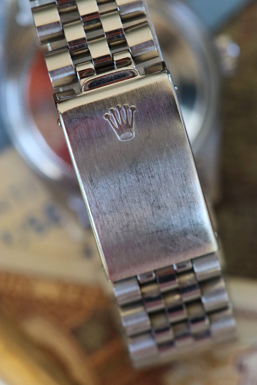 Rolex Datejust 16014 Cadran Linen Tritium sur Jubilee  de 1984