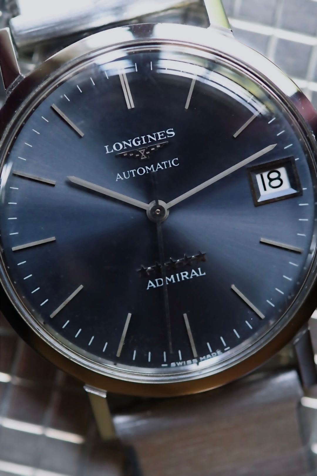 Longines Admiral Automatic cadran bleu, référence 1503-2