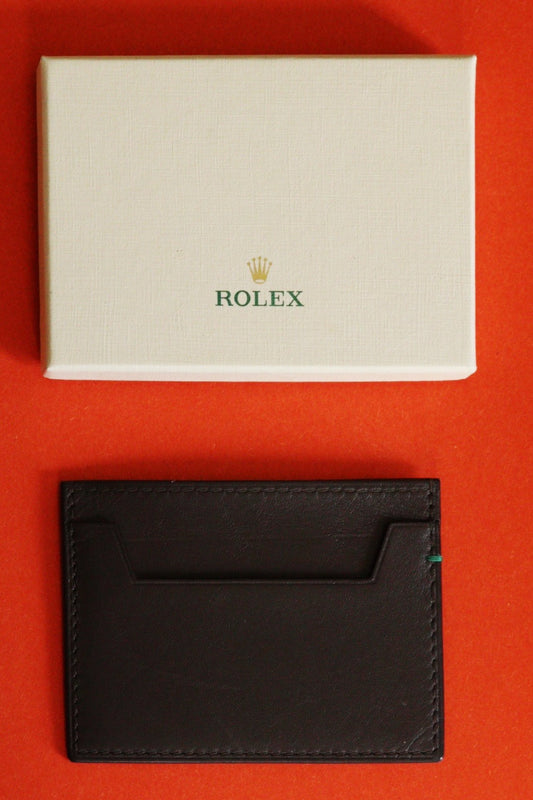 Porte cartes Rolex en cuir