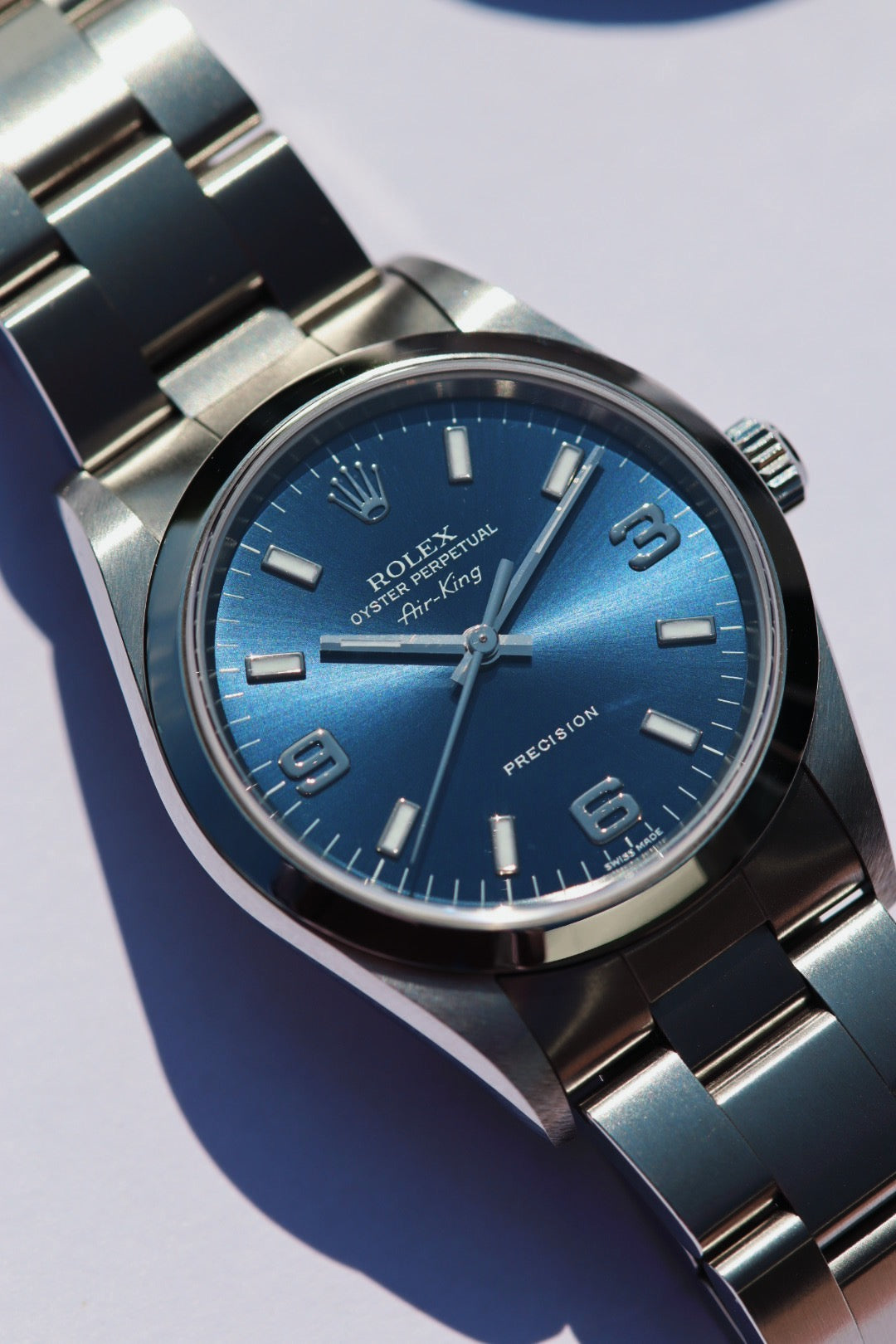 Rolex fond bleu discount homme