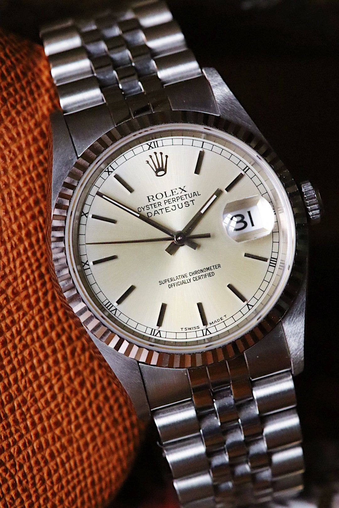 Rolex Datejust 16234, cadran silver, 1996 boîte papiers