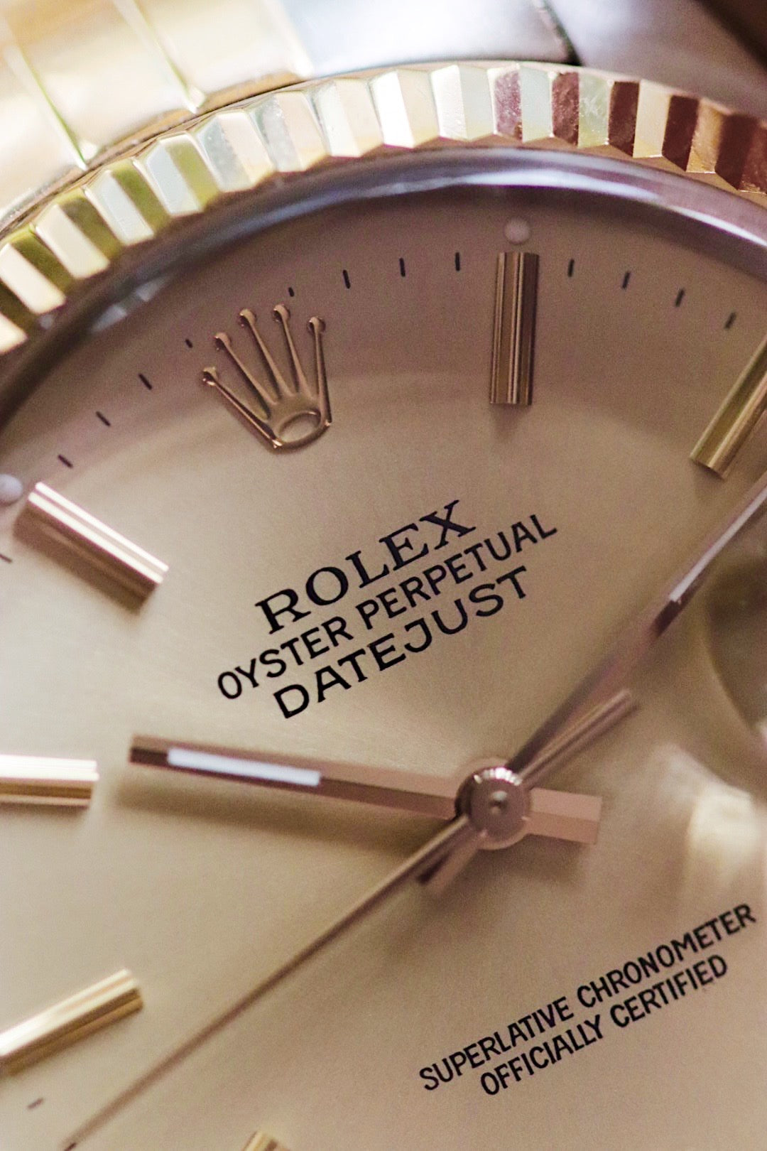 Rolex Datejust 16013 or et acier