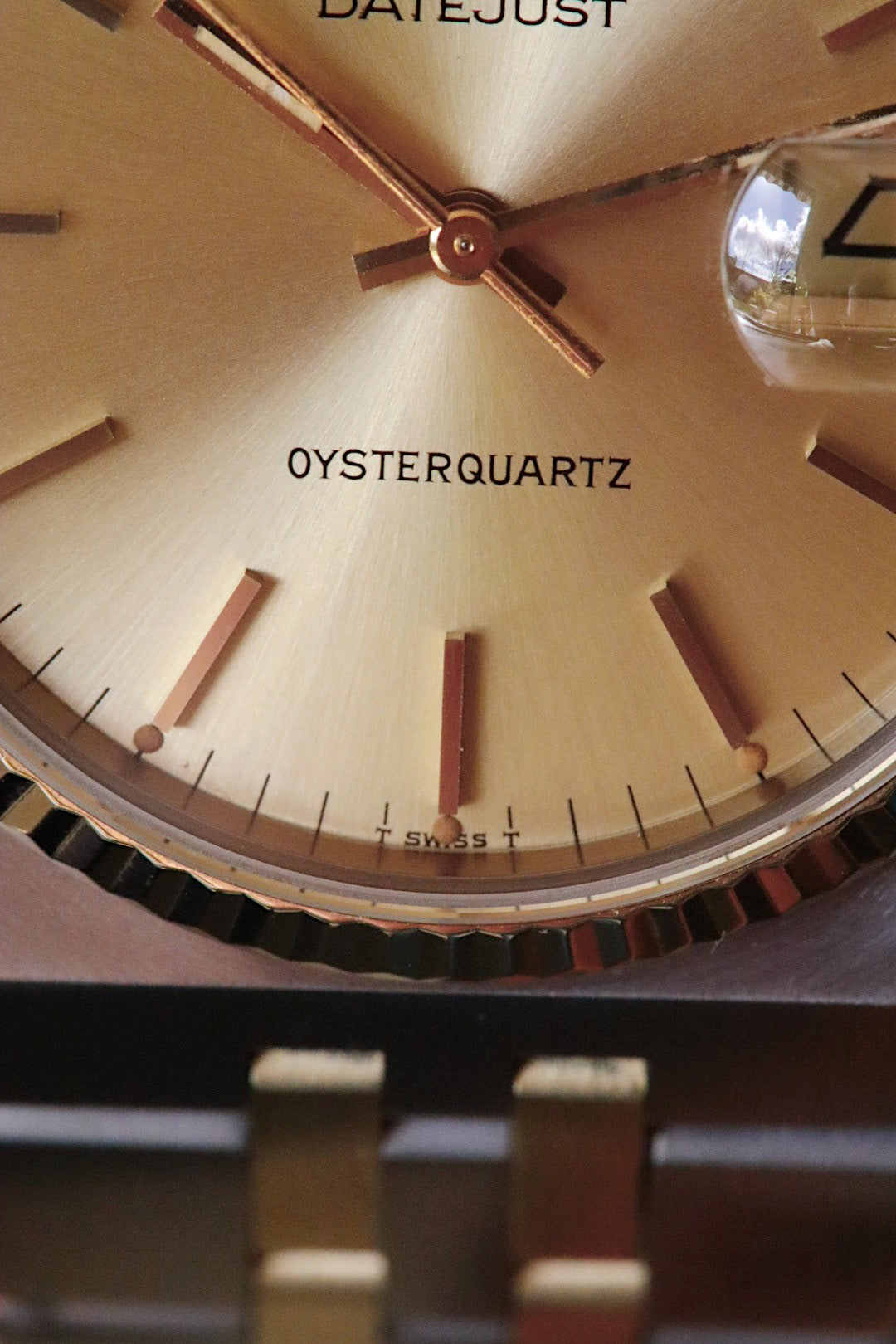 Rolex Oysterquartz Datejust 17013 MK1 en or jaune et acier