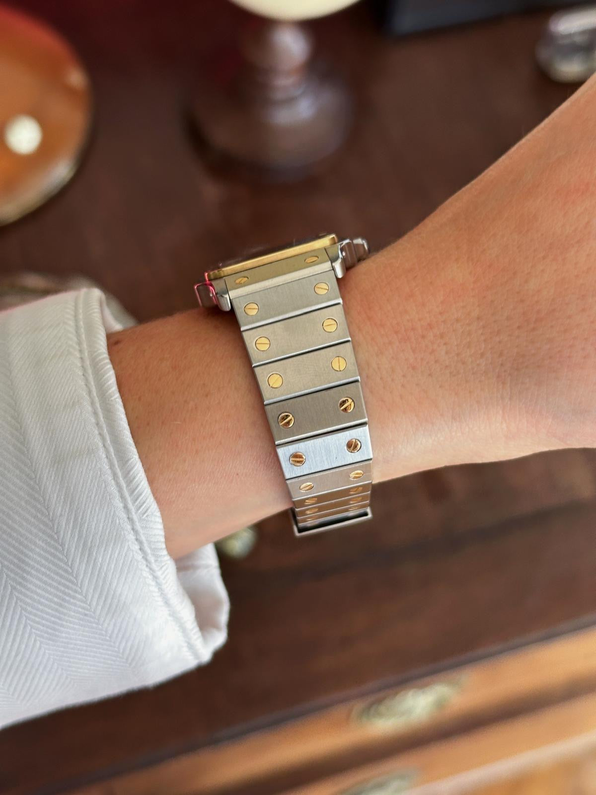 Cartier Santos Carrée 2961 Or & Acier – Cadran d’origine – MK2