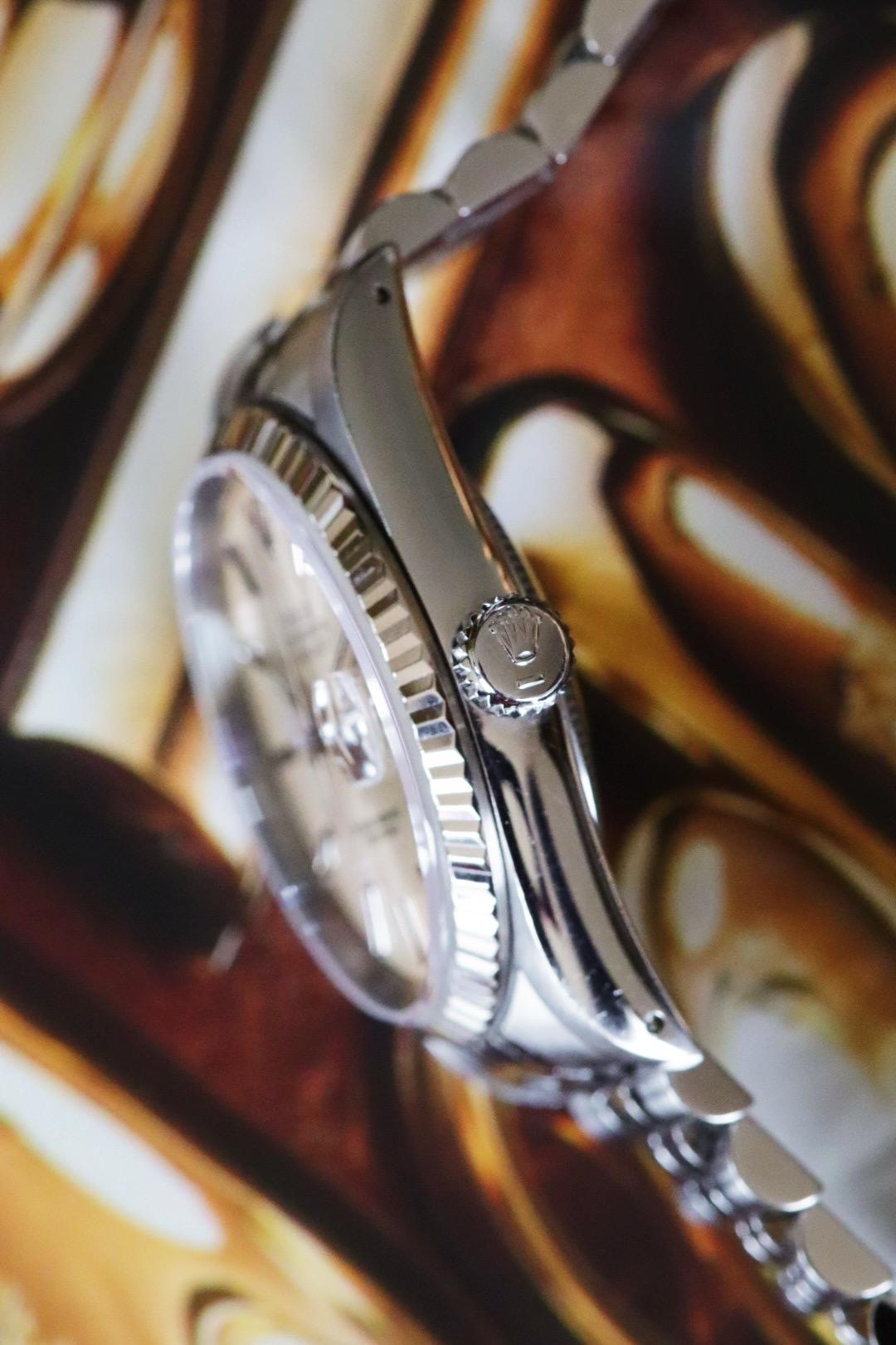 Rolex Datejust 16234 de 1987 – 36 mm – Cadran silver patiné crème