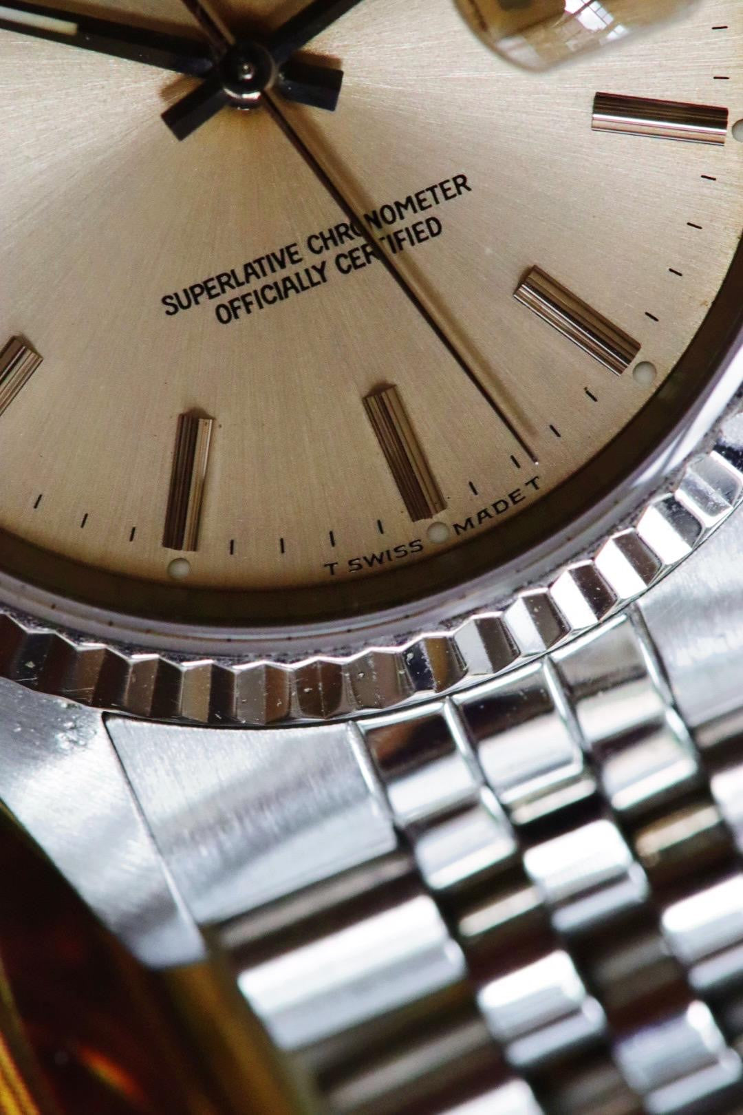 Rolex Datejust 16234 de 1987 – 36 mm – Cadran silver patiné crème